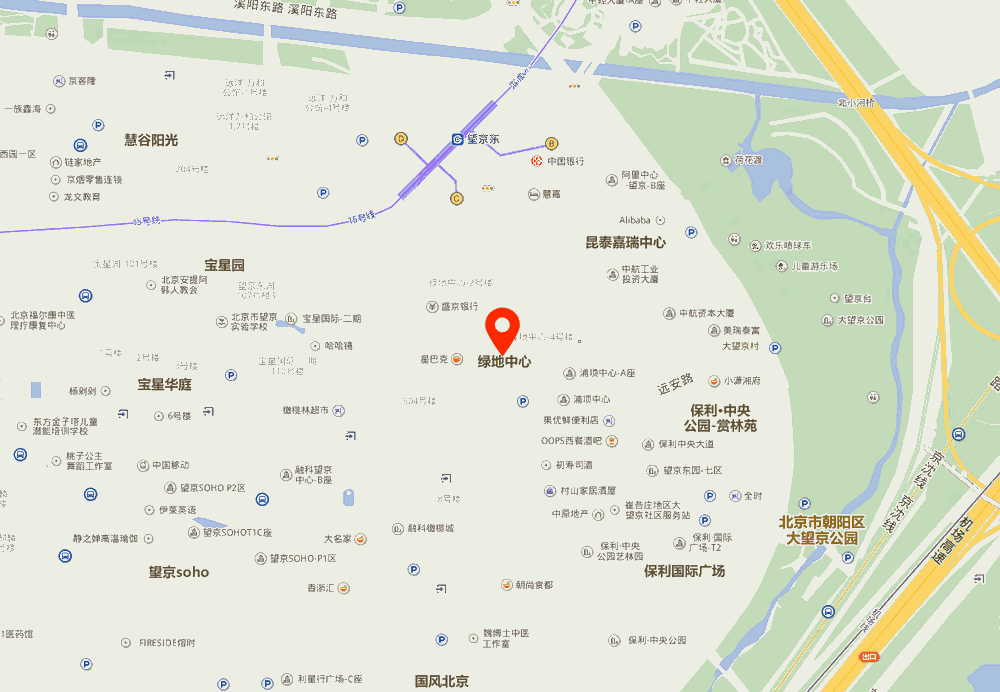 绿地中心位置地图
